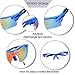 FiveBox Polarized U.V Protection Sports Glasses ,Cycling Wrap Sunglasses with 5 Interchangeable Lenses Unbreakable for Riding Driving Fishing Running Golf And All Outdoor Activities With Retail Package-Black And Blue.