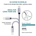 ONSON iPhone Cable,3Pack 8 Inch Short Nylon Braided iPhone Cord Lightning Cable Certified to USB Charging Charger for iPhone 7/7 Plus/6S/6S Plus,SE/5S/5,iPad,iPod Nano 7 (Gray White,8 Inch)
