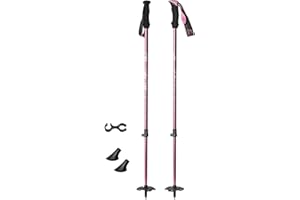 Generic Skiing Poles with Snow Baskets Multifunctional Ergonomic Handle Skiing Sticks Adjustable for Outdoor, Resort Piste