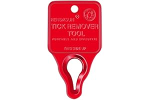 RENDASUN Tick Remover Tool, Tick Removal Tool Suitable for Pets, Animals, and Humans, Quick, Safe, Reliable, and Highly Essential Tick Remover Tool for Portable Outdoor Living, 1 Pack (Red)