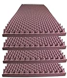 Foamily Burgundy Acoustic Foam Egg Crate Panel Studio Foam Wall Panel 48