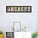 Adeco 7 Openings Black Wood Multi-Angled Wall Hanging College Picture, Made to display Seven 4 x 6 Inches Images Photo Frame, 0.33 foot X 0.5 foot