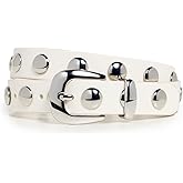 Madewell womens Clean Western Belt : Dome Studs