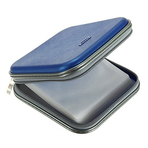 ZYHW Auto Car CD VCD DVD Organizer Square Case Storage Holder Blue