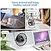 COMLIFE 7.5 Inch Battery Operated or USB Powered Desk Fan, Metal Desktop Personal Fan with 4400mAh Rechargeable Batteries, 2 Speeds and Low Noise, Portable Cooling Fan for Home, Office or Outdoor Use