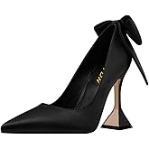 YDN Women's Pointy Toe Slip on Pumps Special High Heels Party Prom Dress Ladies Shoe Size 4-16 US