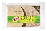 Scotch-Brite Greener Clean Non-Scratch Scrub Sponges, Stands Up to Stuck-on Grime, 2 Scrub Sponges