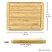 Pratico Kitchen Small Bamboo Cutting Board and Serving Tray with Juice Groove, 8 x 6 inch