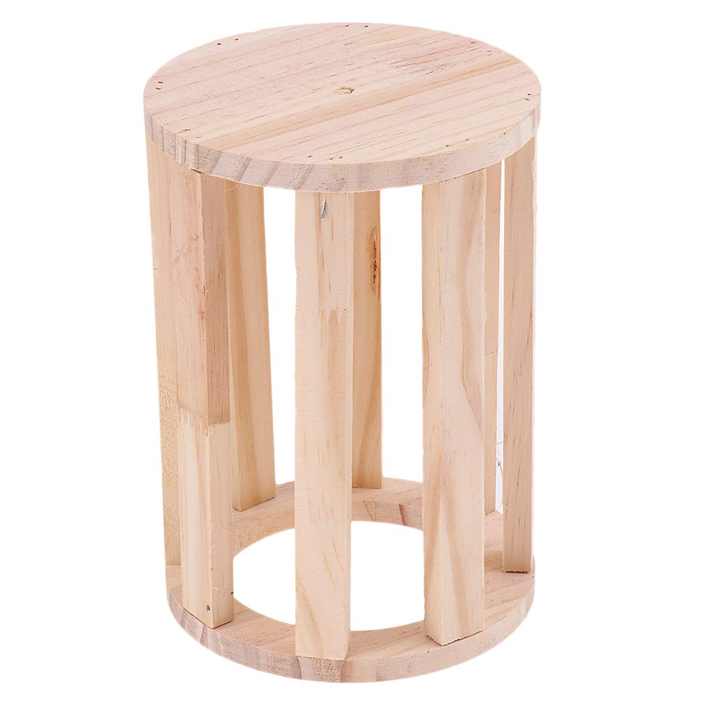 Flameer Natural Wooden Hay Feeder Hay Rabbit Feeder Pet Cage