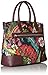 Vera Bradley Women's Cotton Day Off Satchel Purse, Autumn Leaves with Chocolate, One Size