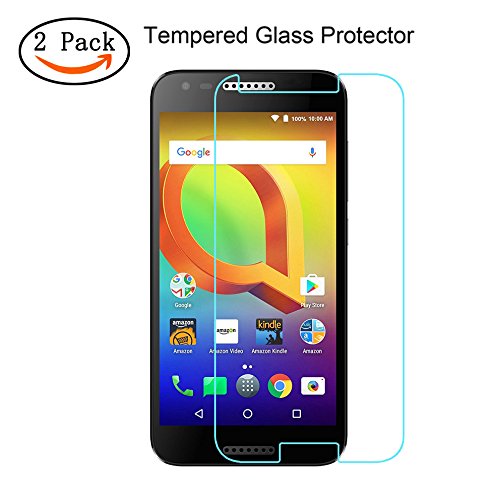 Alcatel A30 Screen Protector[2 pack], ACdreamPremium HD Clear Tempered Glass Screen Protector for Alcatel A30 GSM with 9H Hardness / Scratch Resist, Ultra Clear