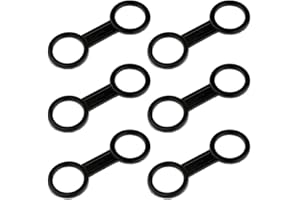 6 Pieces Silicone Snorkel Keeper - Double Loop Snorkel Holder for Scuba Diving