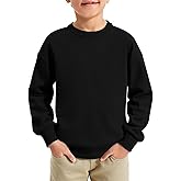 Haloumoning Boys Sweatshirts Kids Fashion Long Sleeve Crewneck Pullover 5-14 Years