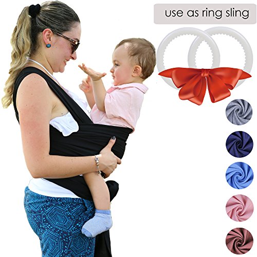Hicoco Baby Wrap Carrier, Soft Cotton Sling Wrap, Perfect Baby Shower
Gift (black) Hicoco Baby Wrap Carrier, Soft Cotton Sling Wrap, Perfect Baby Shower
Gift (black)