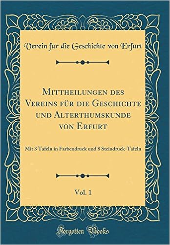 Mittheilungen Des Vereins F R Die Geschichte Und Alterthumskunde
