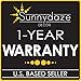 Sunnydaze Firewood Log Hoop Cover - Heavy-Duty Outdoor Weather-Resistant Polyester with PVC Backing - 40-Inch - Black