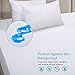 HOMEIDEAS Premium Waterproof Mattress Protector, Breathable & Quiet Mattress Cover, Fitted 14