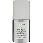 Naturium Multi-Peptide Advanced Serum, Collagen and Ferulic Acid, Argireline Amplified and Copper Peptides, 1.0 FL OZ / 30 ml