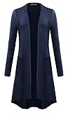 Womens Plus Size Open Front Classic Lightweight