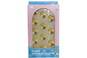HOMANKIT Edible Candy Bee Cake Decorations Dessert Sugar Sprinkles Party Cookie DIY Cake Cupcake Topper Icing Frosting Decoration Holiday Supplies