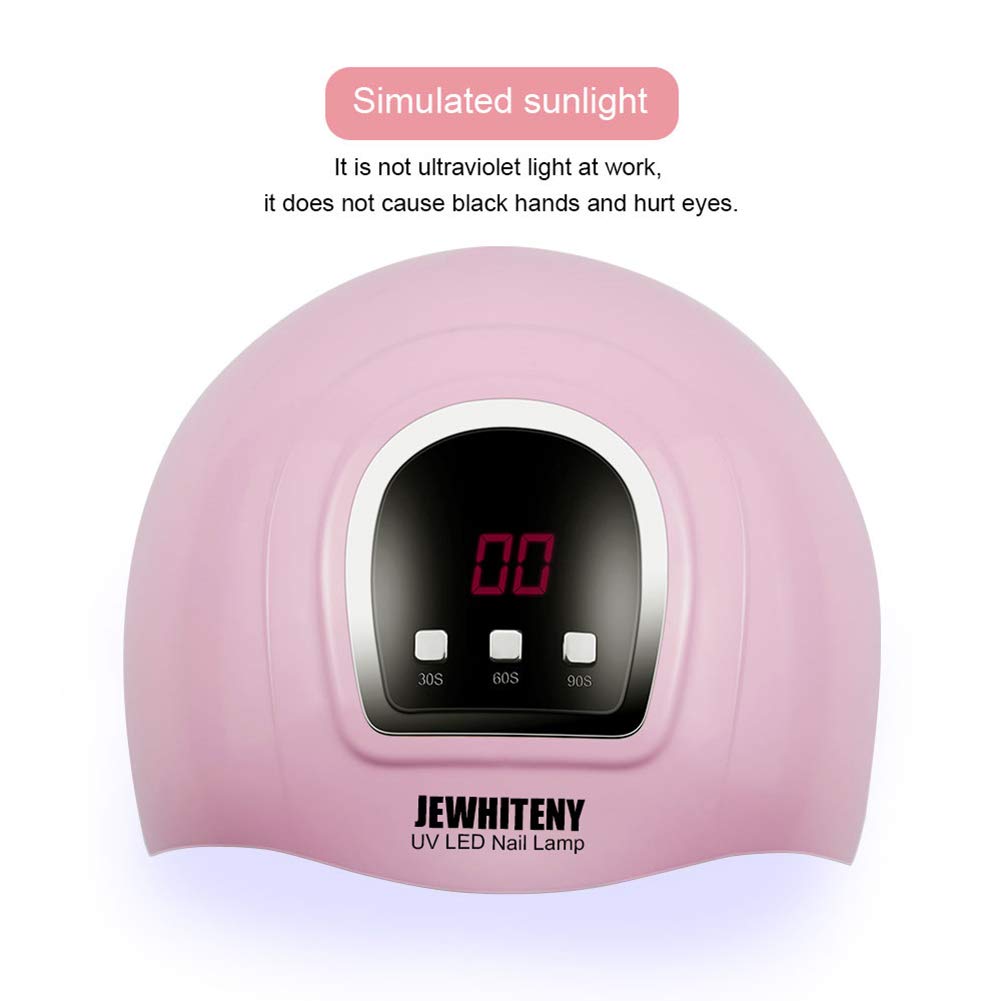 LED Nail Lamp 54W, Professional Nail Dryer Gel Polish Light, U V Nail Light with 3 Timer Setting, Nail Polish Curing Gel LED Dryer, Professional Nail Art Tools with Automatic Sensor, LCD Display: Beauty