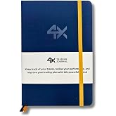 4X Trading Journal for Day Traders | Trade Log Book for Stocks, Forex, Options, Crypto | 12 Week Plan with 80 Trades | Trading Accessories | Neuroscience Based with Guided Trading Plan | Traders Gift
