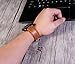 KADES Compatible for Fitbit Versa Band, Classic Genuine Leather Strap with Quick Release Pin Compatible for Fitbit Versa Smart Watch, 5.5