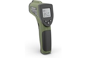 Gozney Infrared Thermometer - Built-in Laser Thermometer with LED Screen - 9V Battery Included - Celsius and Fahrenheit - Piz