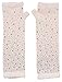 Simplicity Women's Long Knitting Stretchy Fingerless Gloves w/ Rhinestone, White