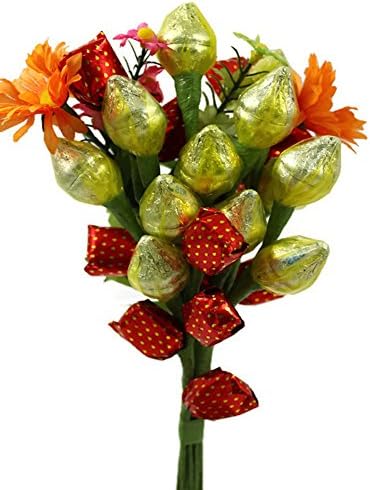 One Doz Yellow Buds Candy Bouquet