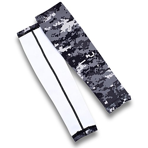 JIUSY 1 Paris - Camouflage Elastic Sports Arm Sleeves Cool Sun Block UV Protection Tattoo Cover Arm Warmer for Cycling Motorcycle Bicycle Baseball Basketball Size Samll S-CamoXT-17 - Thumbnail 3