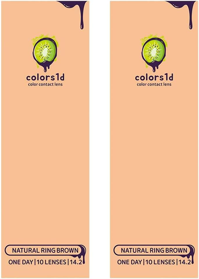 Amazon Colors カラーズ ワンデー 度あり 度なし カラー ナチュラルリングブラウン Pwr 0 00 度なし 10枚入 2箱 カラーズ ソフトコンタクトレンズ