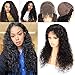4x4 Lace Closure Wig Water Wave Human Hair Wigs Lace Front Wig Silk Top Lace Free Part Water Wave Glueless Free Part With Baby Hair Blend Brazilian Unprocessed Human Hair Wet And Wavy 22 Inch