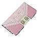 Aobiny Fresh Flip Wallet Leather Cell Phone Case Mobile Cover for Samsung Galaxy Note 4 Pink