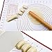 Pastry Mat Pack of 3, Non-slip Reusable Silicone Baking Mats with Measurements and Conversion Charts for Rolling Dough, Cookie Sheet Large 23.62”x 15.75”, Medium 15.75”x 11.81”, Small 10.24” x 11.42”