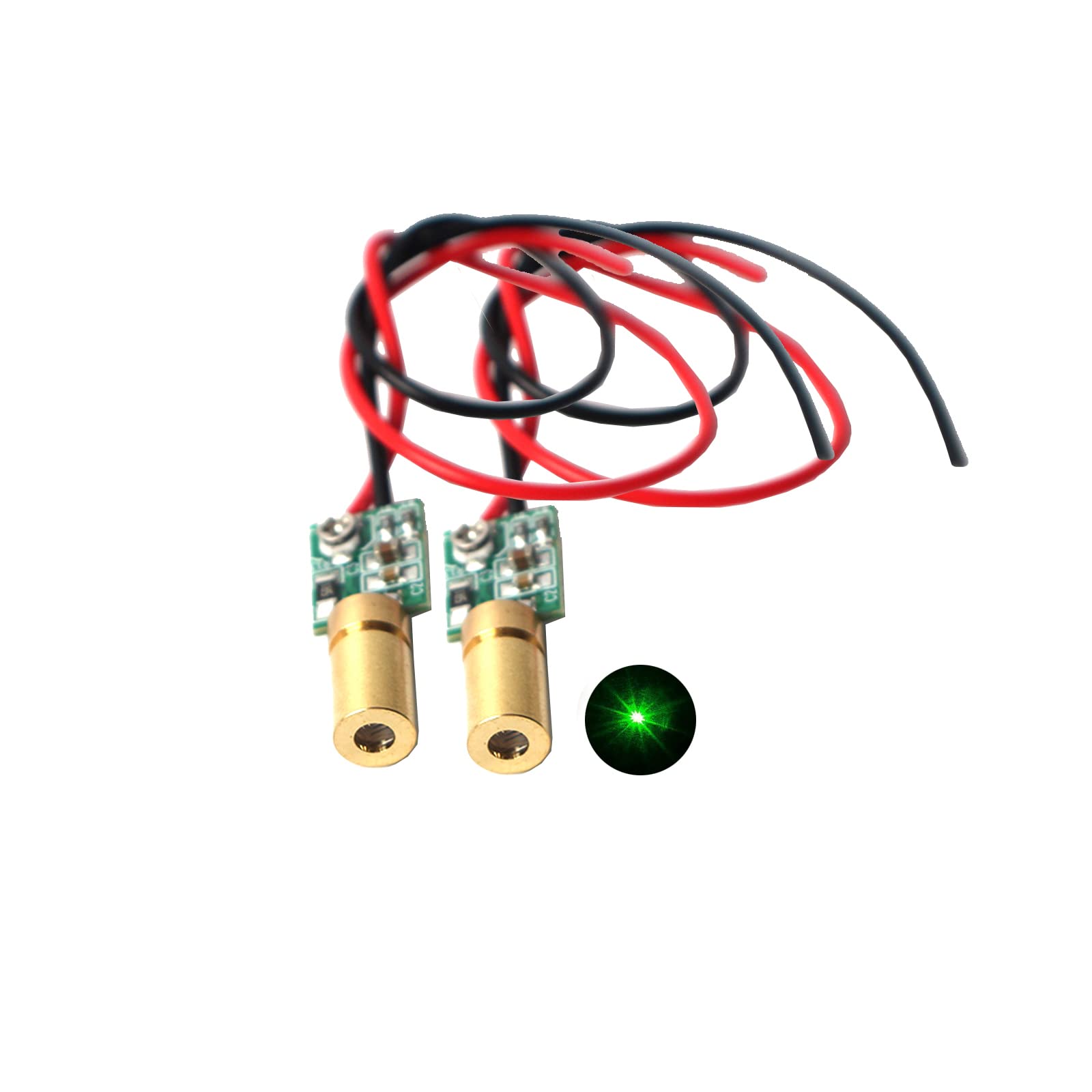 Green line Laser Module Industrial Laser Module Adjustable Focus (point-2pack)
