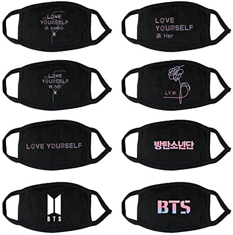 KPOP BTS Mouth Mask Bangtan boys Merchandise V Jung Kook Face Muffle (8 Pcs-2)