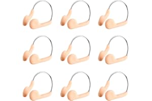 RMISODO 9 Pieces Swimming Nose Clip Silicone Swim Training Nose Plug Nose Protector for Adult Swimming Beginner