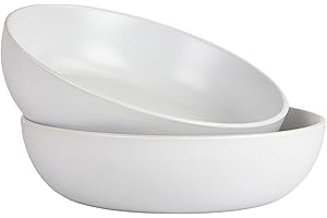 10 Strawberry Street Wazee Matte 9"/48oz Serving Bowl, Set of 2, White