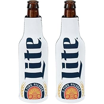 Officially Licensed Miller Lite Bottle Suit Neoprene Beer Huggie Cooler Zipper Sleeve (2)
