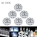 LED Coaster,Light Up Coasters, 40 Pack White Sticker Coaster Discs Lights - Wine Liquor Bottle Clear Glass Cup Coaster,Halloween Party, Wedding, Bar, Party Decoration
