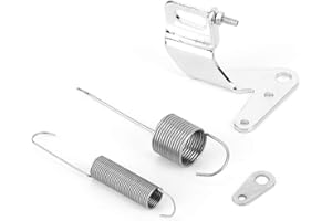 Throttle Return Spring Carburetor Kit, Car Carburetor Throttle Cable Bracket with Dual Return Spring Set Stainless Steel Part
