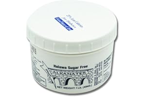 Alkanater Halawa, Sugar Free Sesame Candy 1 Lb (16 Ounces) (Sugar Free Plain)