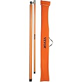 VEVOR Load Height Measuring Stick, 20 ft Sturdy Fiberglass Truck Height Stick with Adjustable Pole, Non-Conductive Truck Heig