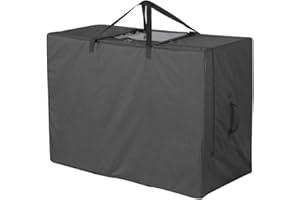 Cuddly Nest Folding Mattress Storage Bag - Heavy Duty Carry Case for Tri-Fold Guest Bed (Fits 4" Twin & Twin XL Mattress,Blac