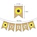 Jute Burlap Sunflower One Banner Boy Girl 1st Birthday Party Highchair Decoration
