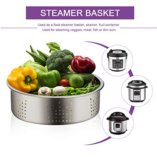 Instant Pot Accessories, 13 Pcs Pressure Cooker Sets Fit Instant Pot 5,6,8 Qt with Steamer Basket,Egg Steam Rack&Beater&Bite Mold,Cake Pan,Dish Plate Clip,Food Tong, Gloves,Measuring Spoon,Scrubbers