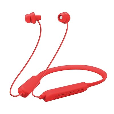 MAXROCK Bluetooth Sleeping Headphone,Noise Blocking Wireless Neckband Stereo Headset with Mic30mins Quick Charge-Red
