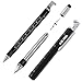 Multitool Pen [2 Pack] Stylus Pen 9-in-1 Combo Pen [Functions as Touchscreen Stylus, Ballpoint Pen, 4