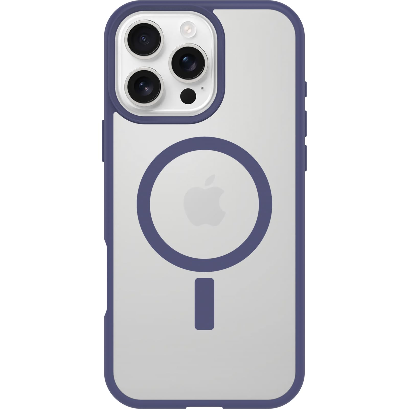 OtterBox Sleek Series MagSafe Case for iPhone 16 Pro Max, Shockproof, Drop proof, Ultra-Slim, Protective Thin Case, Tested to Military Standard, Clear/Purple, Non-Retail Packaging